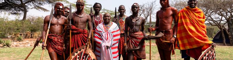 A group of people from the Maasai in Tepesua Village