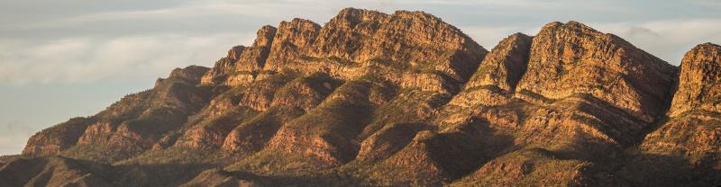 A scenic view of Flinders Ranges in South Australia 