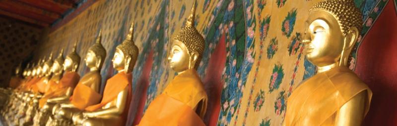 Golden Buddhas in Thailand