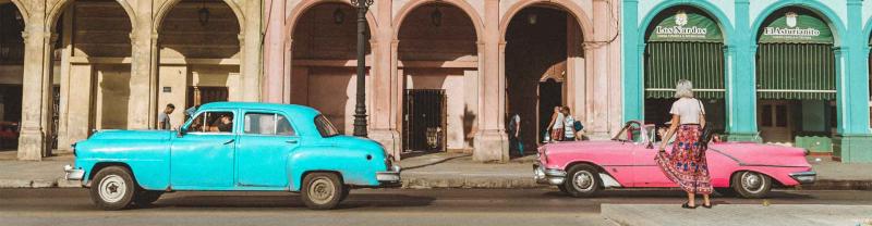 Vibrant architecture and vintage cars of Havana, Cuba