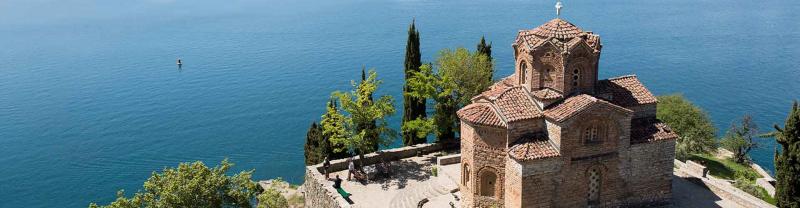 Church of Saint John overlooking Lake Ohrid, Macedonia