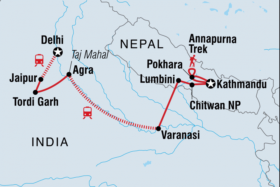 travel from nepal to india