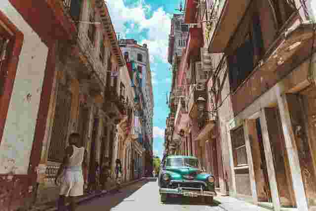 A colourful street in Havana 