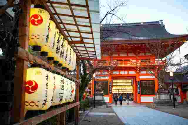 The Yasaka shrine in Kyoto