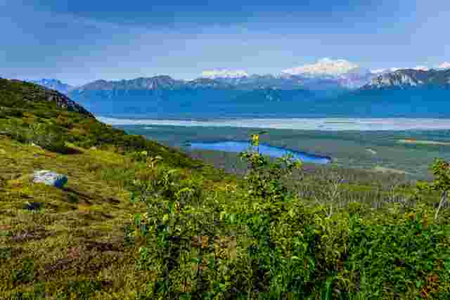 Dinosaur Valley Purple Alaskan Mountain Landscape