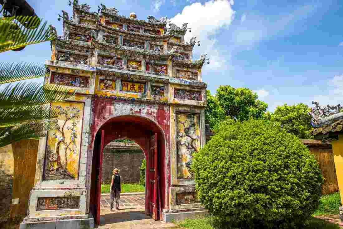 Traveller in Hue Citadel