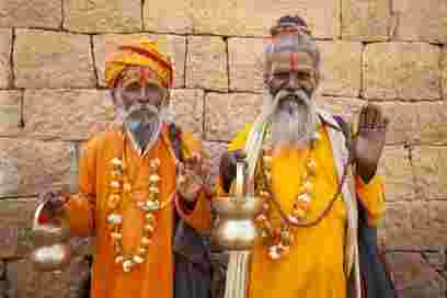 Jain priests in India