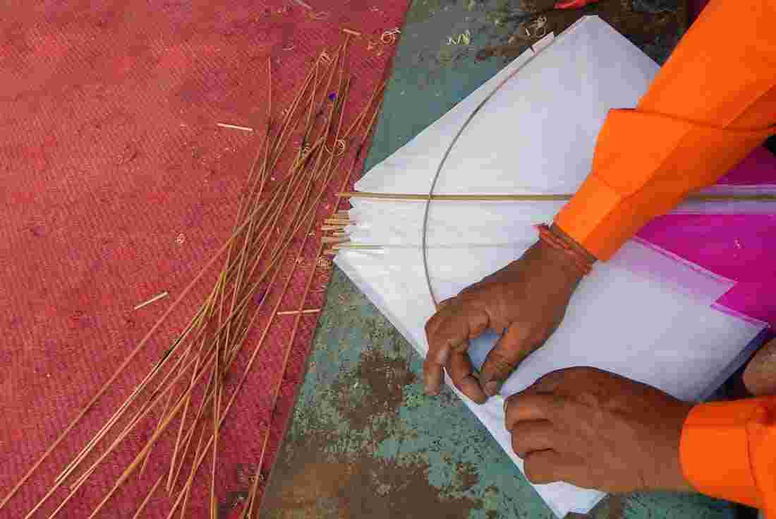 Kite making in Galle, Sri Lanka