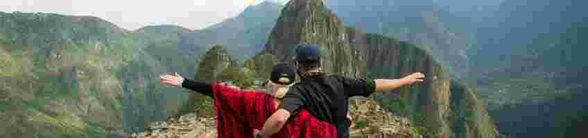 Traveller at Machu Picchu