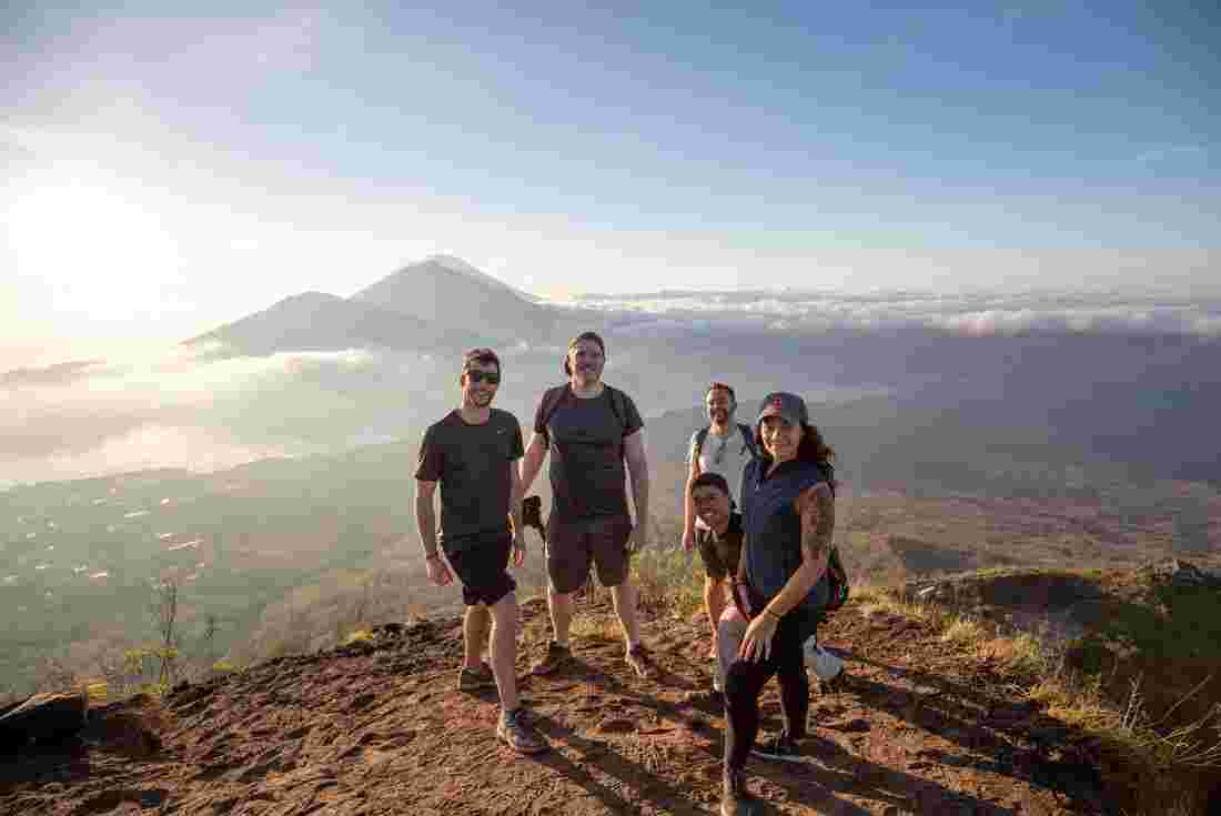 Complete a dawn hike to see the sunrise over Mt Rinjani