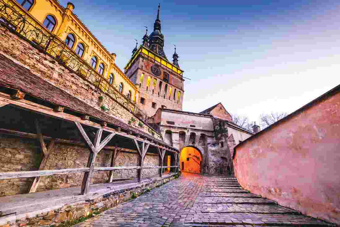 Sighisoara, Transylvania, Romania with it's famous medieval fortified city