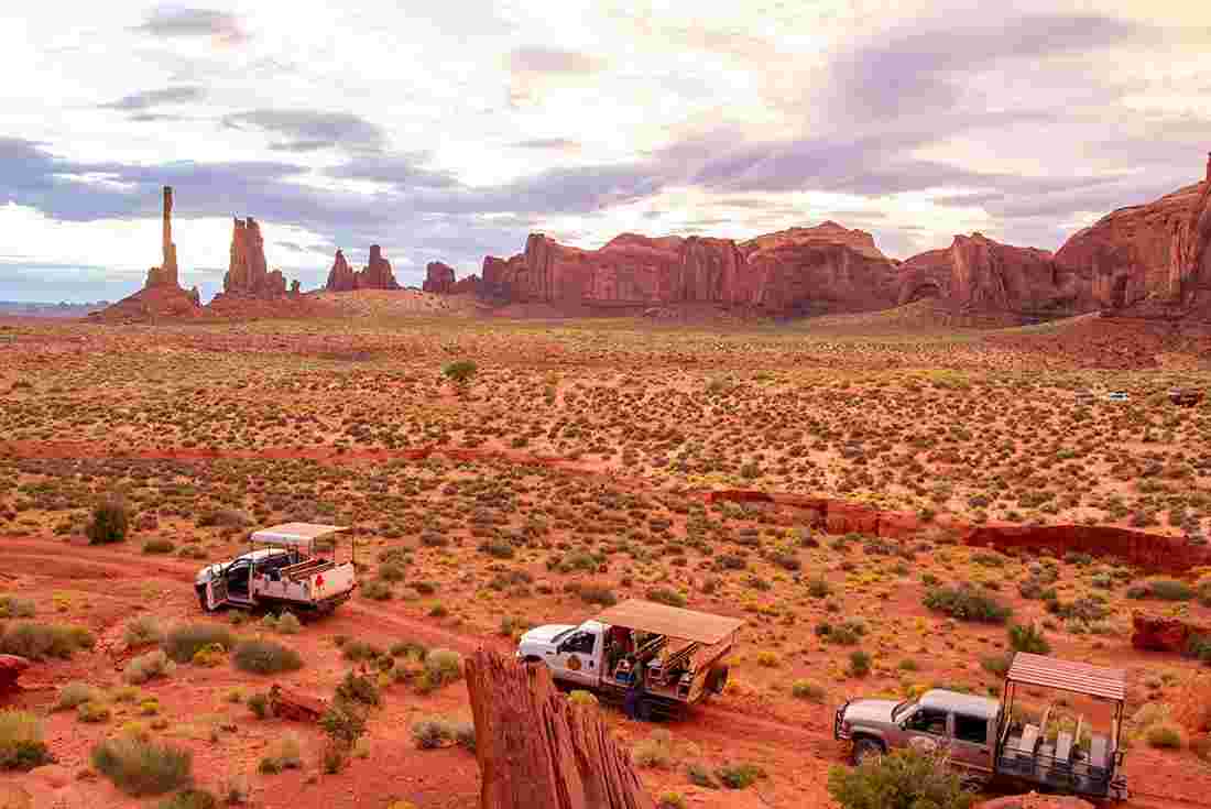 Jeep excursion in Monument Valley, Utah, USA