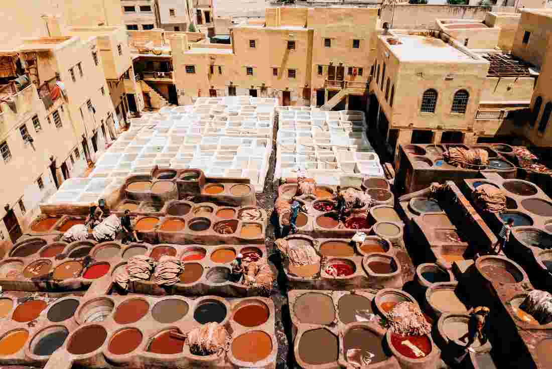 Morocco-Fes-rooftop-clothes-wash
