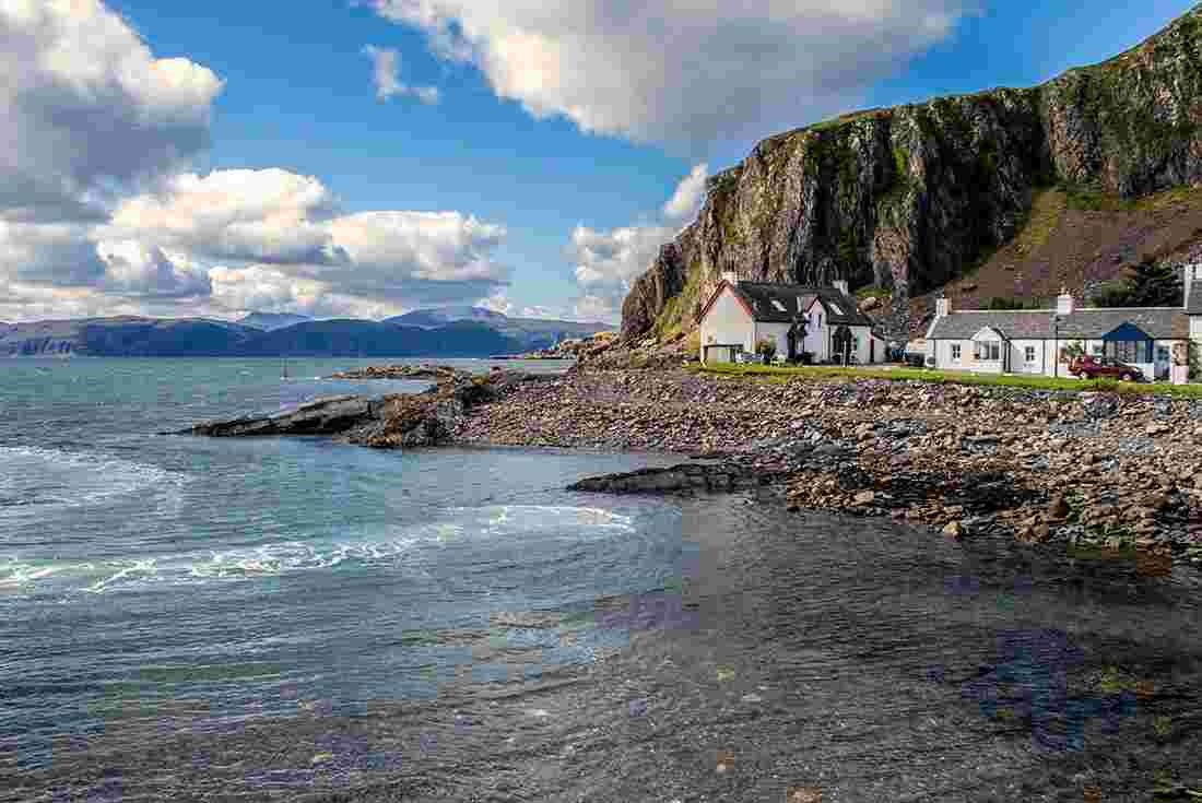 View of Easdale from Isle of Seil, Scotland