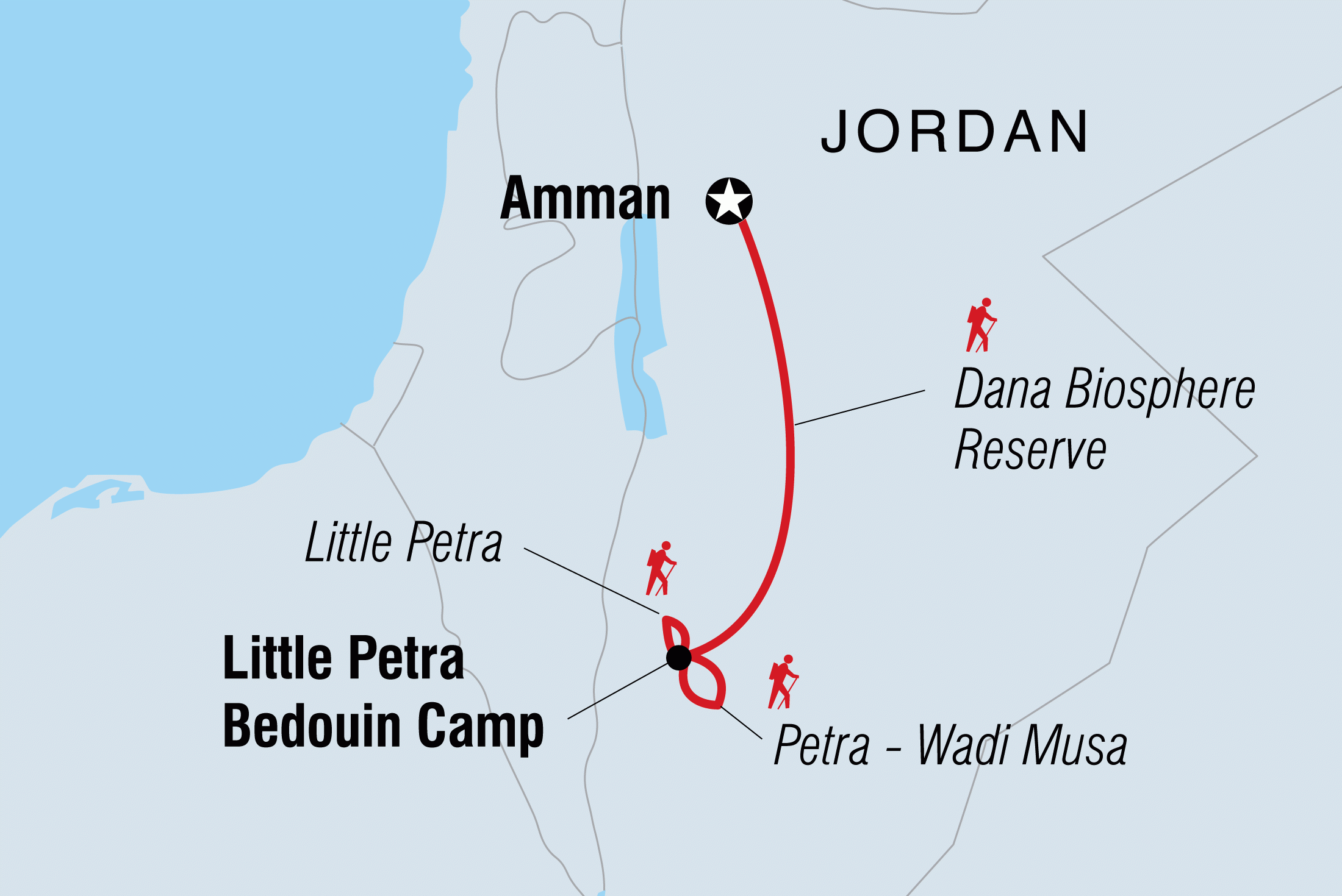 jordan travel itinerary 4 days