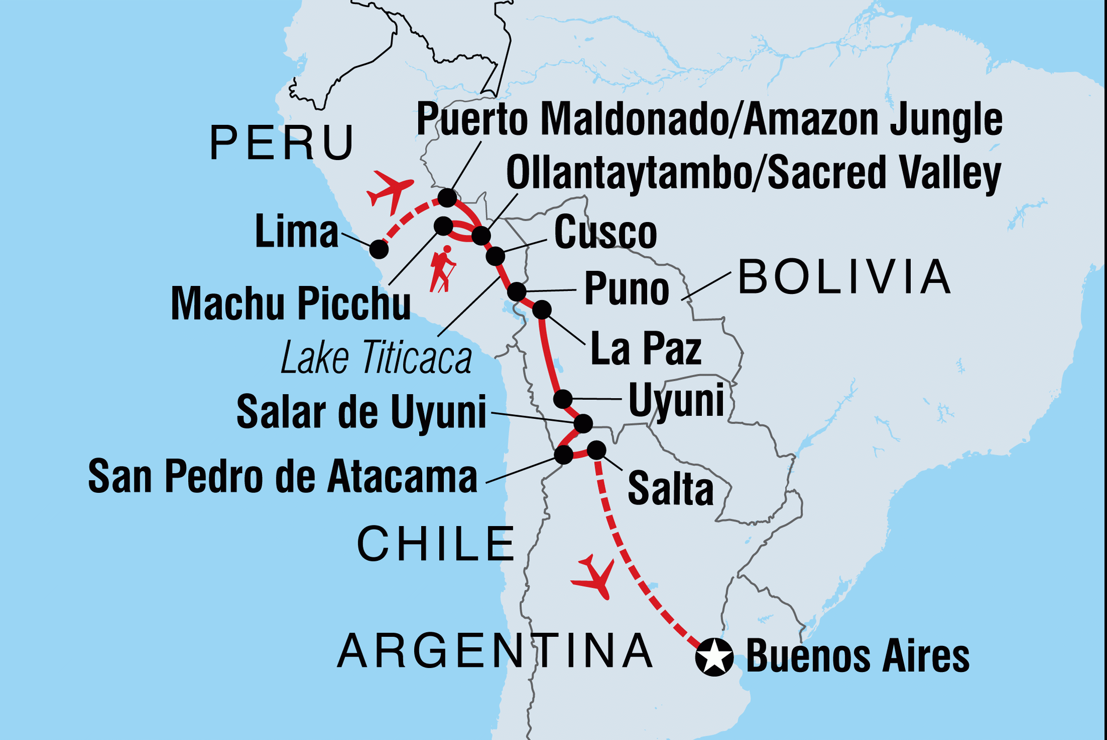 travel from chile to bolivia