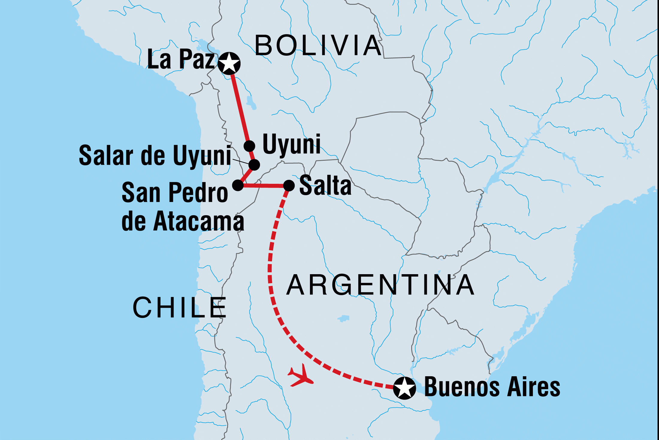 travel from bolivia to argentina