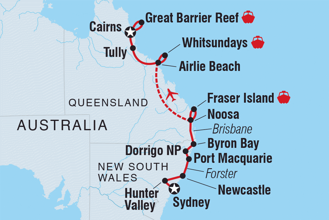 map from sydney to cairns        <h3 class=