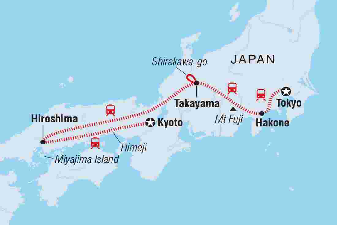 Map of Premium Japan including Japan
