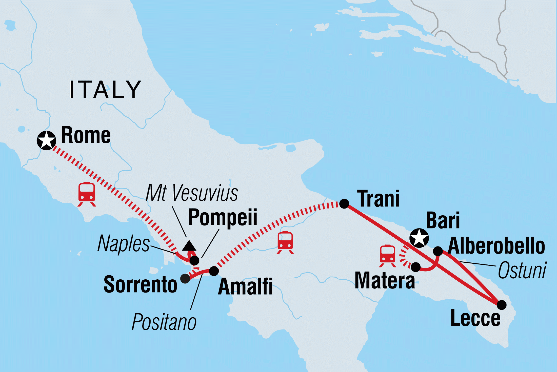 southern italy travel itinerary