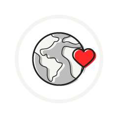 World heart icon
