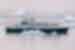 Ocean Endeavour anchored in Antarctic waters surrounded by icebergs