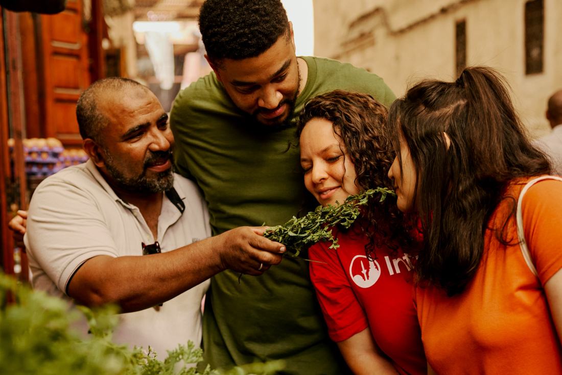 Stimulate your senses on a tour of Marrakech's ancient market Medina with Intrepid