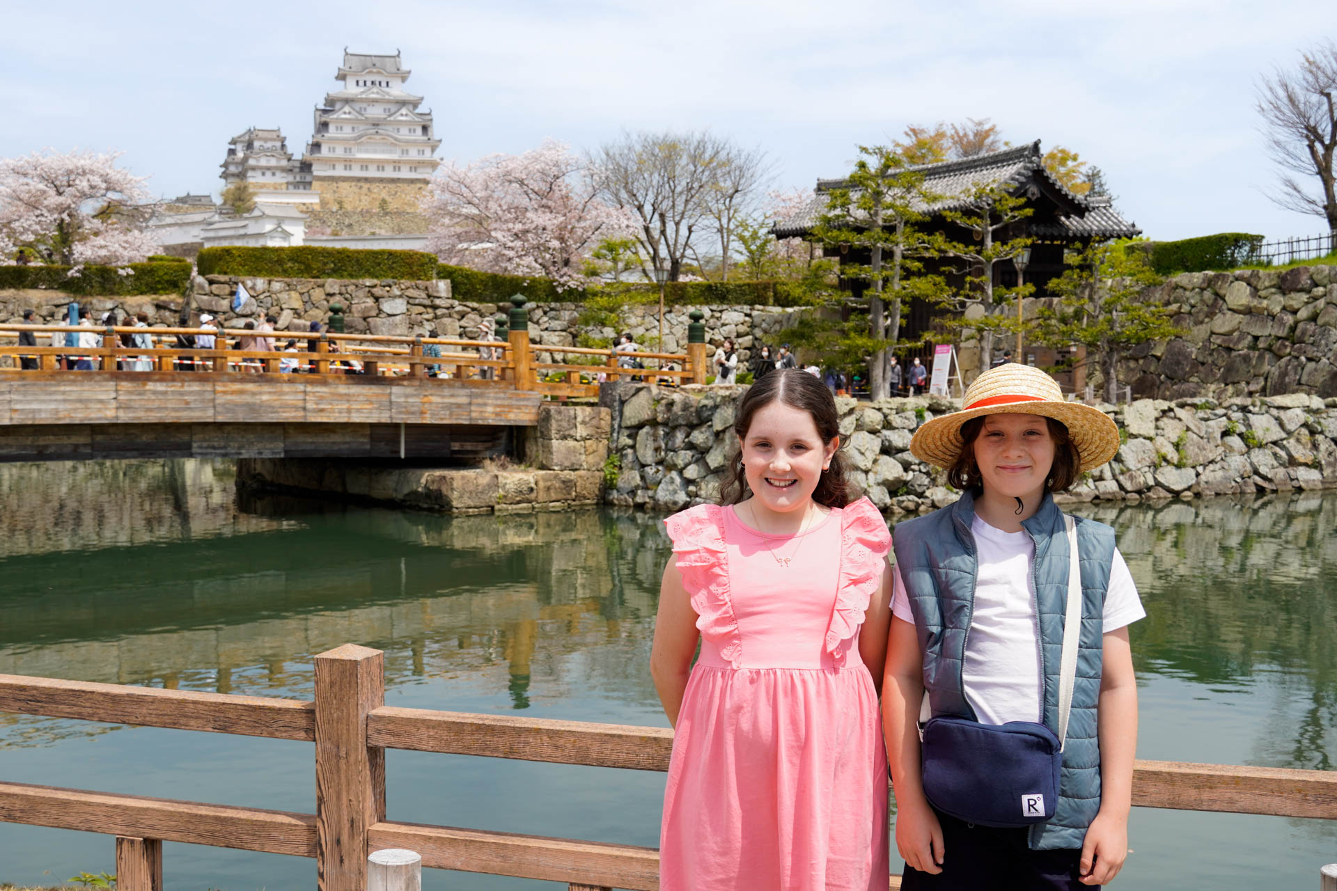 At Himeji Castle outside Osaka