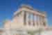 Intrepid travellers pause to take in the scale of the Parthenon in the Acropolis in Athens