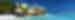 Beach Villas on small tropical island with palm trees in Fiji