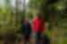 Traveller and leader on the hike to Montezuma Fallls north of the Tarkine Rainforest in Tasmania