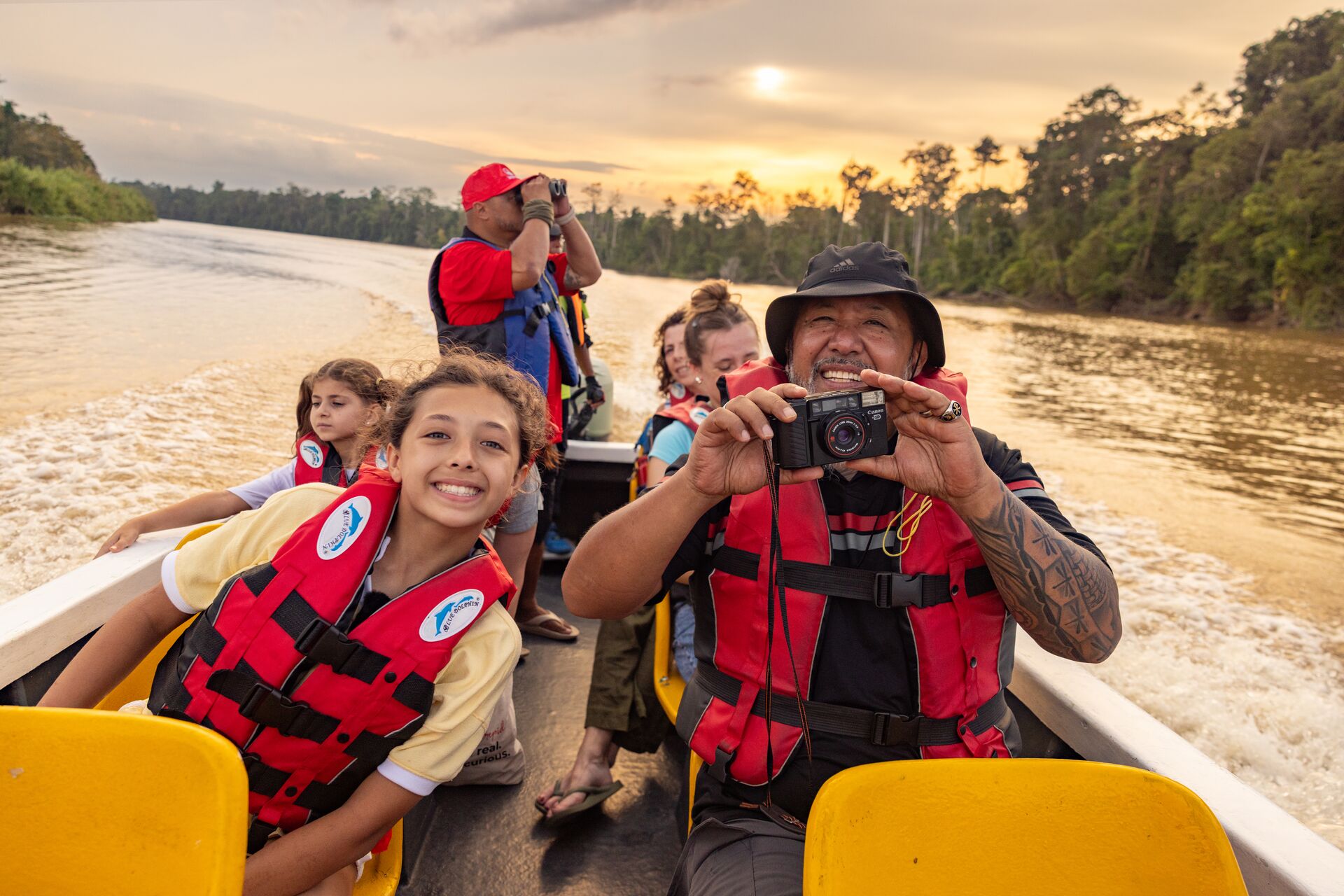 Cruise the Kinabatangan River for wildlife and have fun along the way!