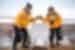 Travellers cheers with mimosas as they cross the Antarctic Circle