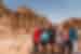 Outside Petra's Monastery in the desert of Jordan