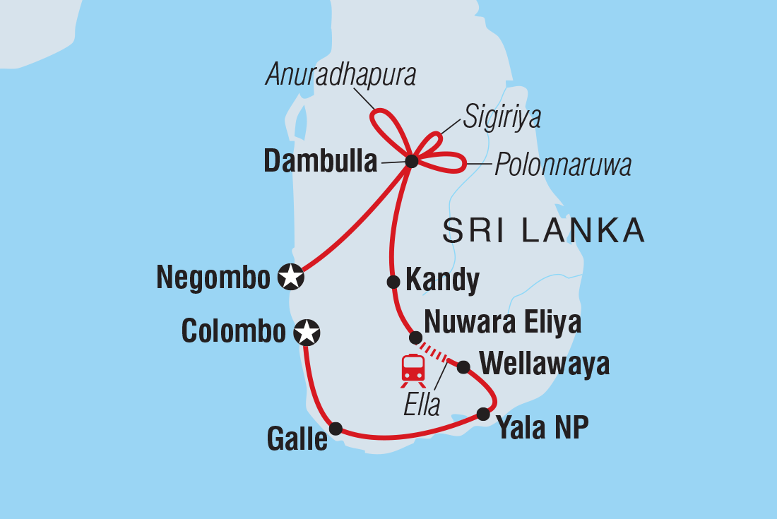 Map of Premium Sri Lanka In Depth including Sri Lanka