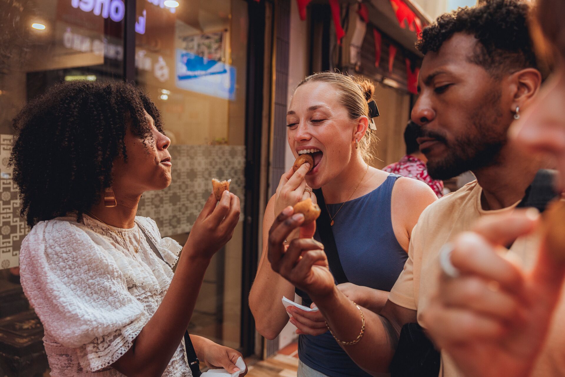 Take a bite of a sweet treat on a street food tour of Hanoi