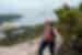 Female hiker in Acadia National Park, Maine, U.S.A.