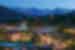 View of the Rocky Mountains and Estes Park at night, Denver, Colorado