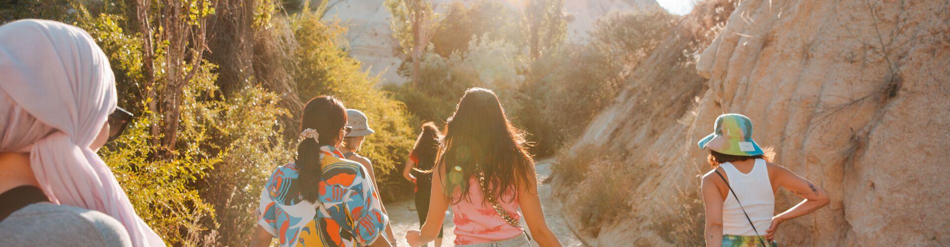 Women hiking in Cappadocia