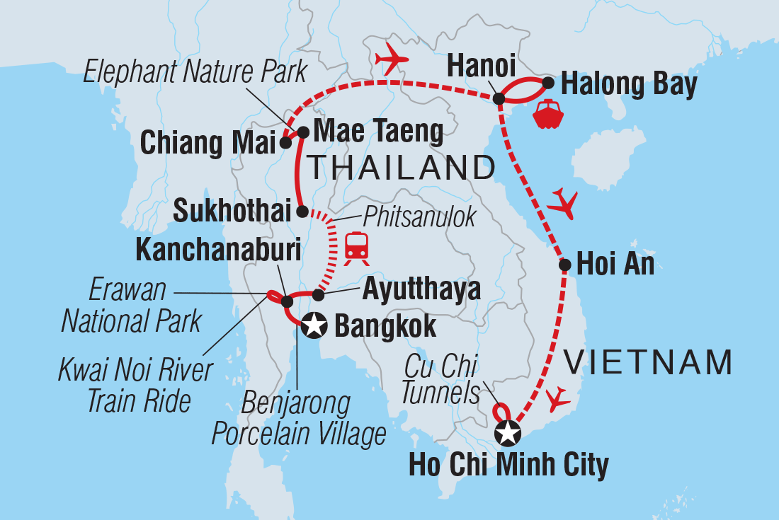 Map of Premium Thailand And Vietnam including Thailand and Vietnam