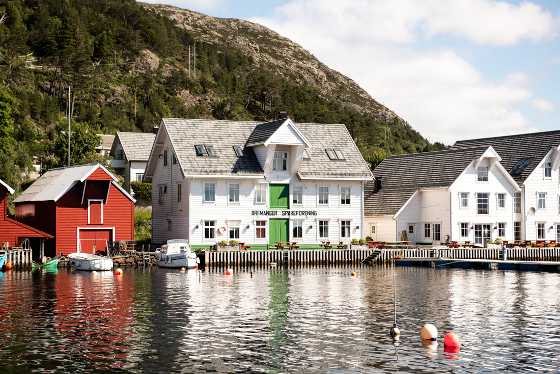 Knutholmen Kalvag, on the waterfront of the island Froya