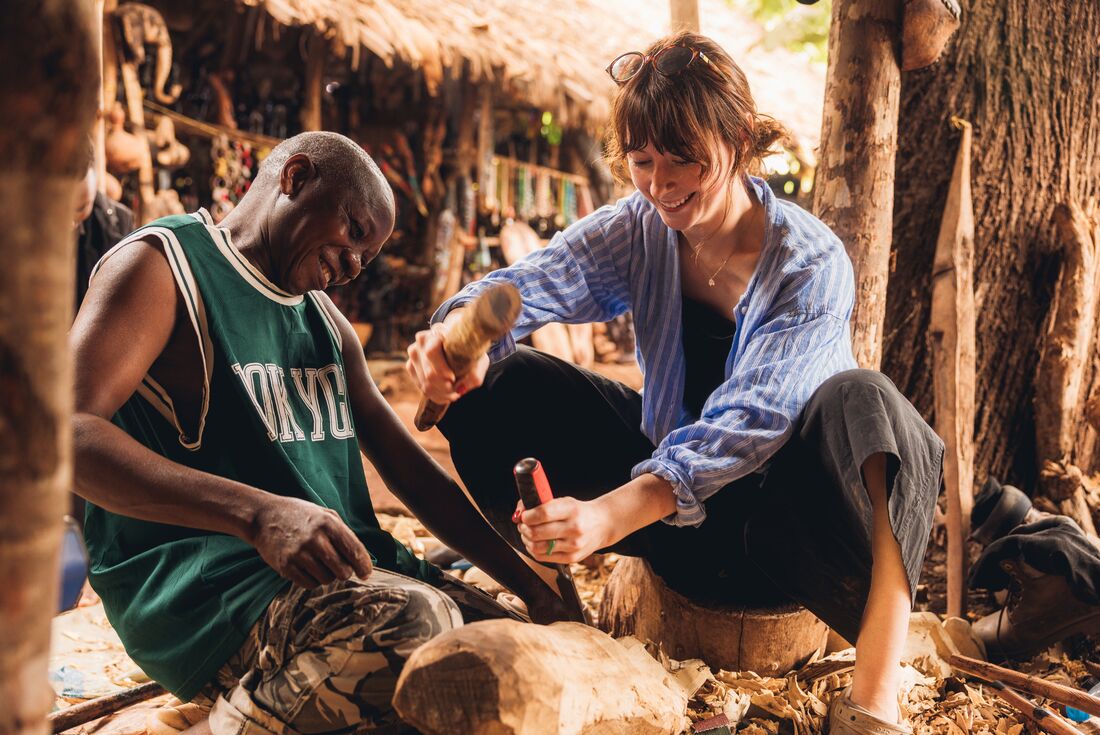 Try your hand at wood carving in Mto wa Mbu in Tanzania