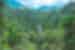 Beautiful scenic lookout view of waterfall in a valley, La Fortuna, Costa Rica