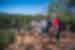 Travellers point out into the distance during a hike in Wilpena Pound