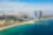 Aerial view of barceloneta beach in Barcelona