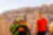Group walking through Air Banhaddou, Morocco