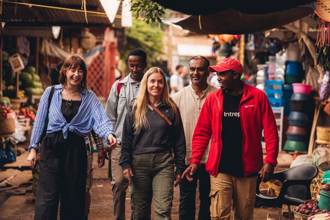 Visiting the village markets of Mto wa Mbu in the countryside of Tanzania