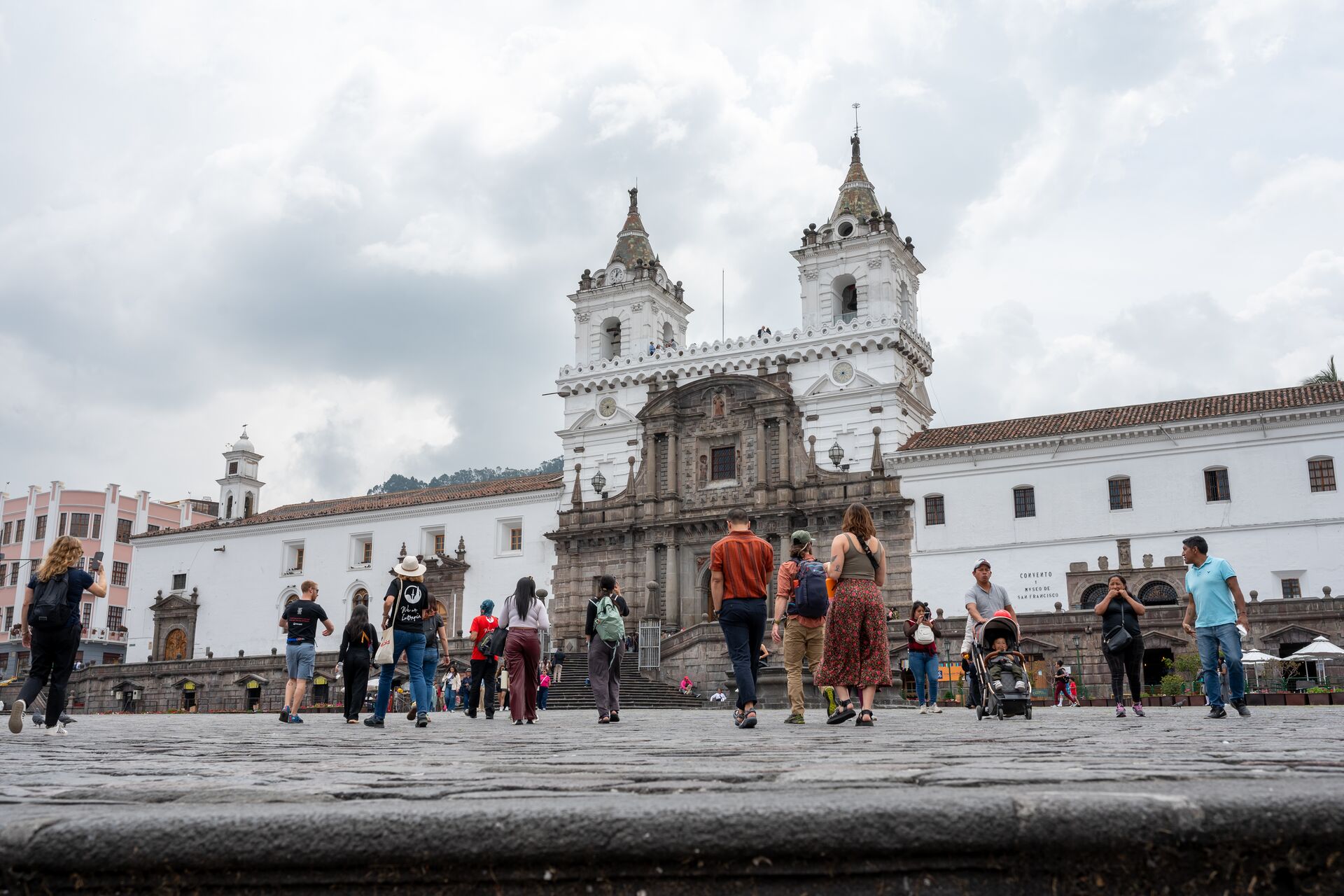 Exploring the historic center of Quito Ecuador