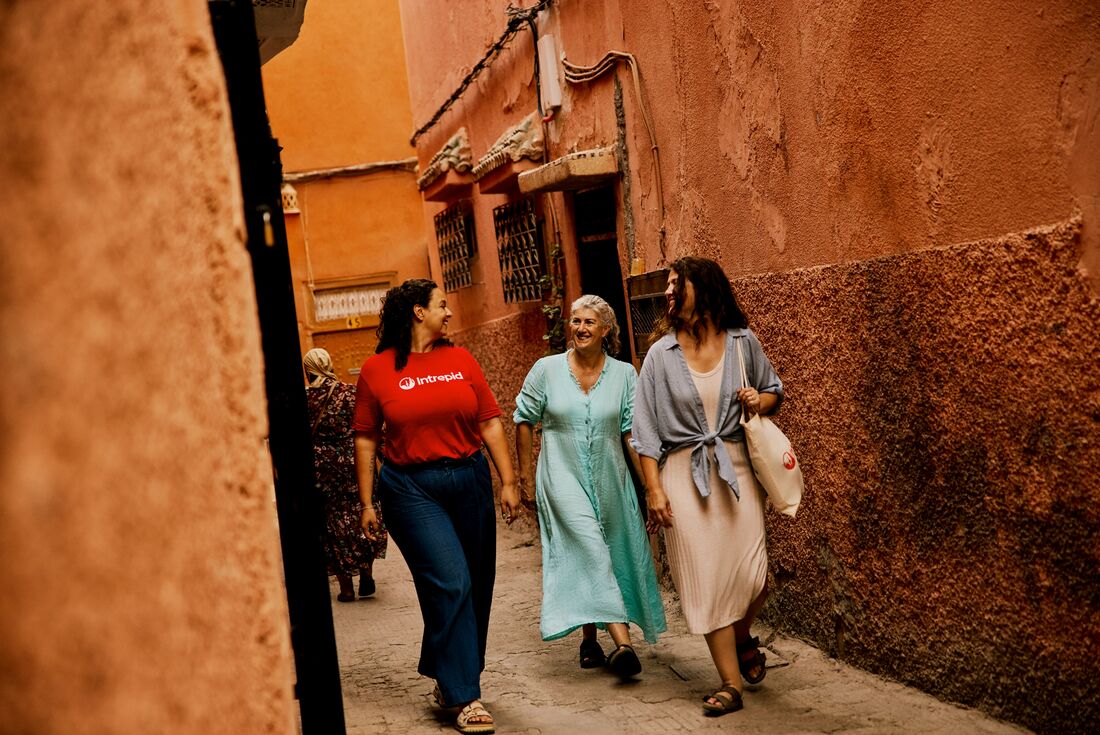 Explore the streets of Marrakech with Intrepid