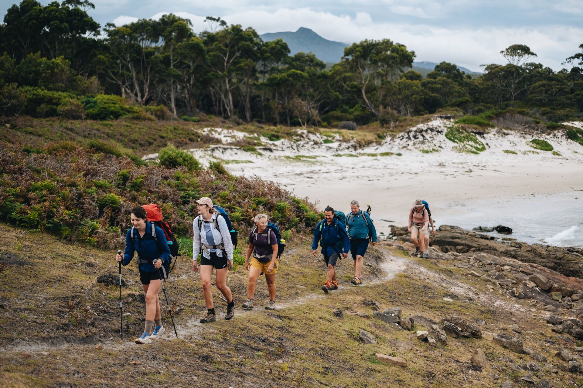 Walking the natural wilderness of Maria Island with your guide